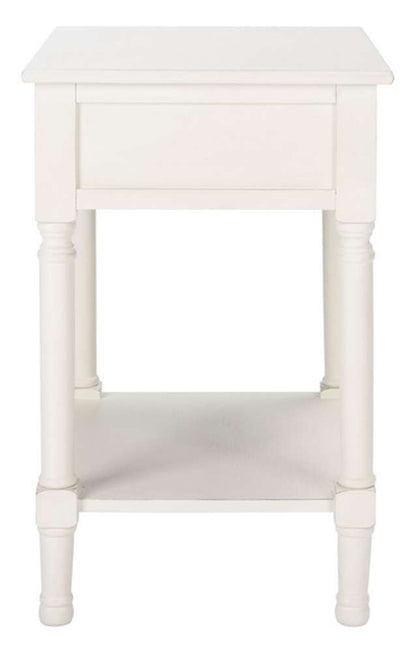 Safavieh - Allura 1Drw Accent Table - Distressed - White - ACC5718A veiw 3