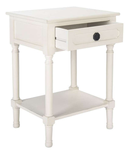 Safavieh - Allura 1Drw Accent Table - Distressed - White - ACC5718A veiw 4