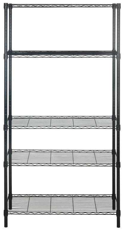 Safavieh - Alpha 5 Tier Shelving - Black - HAC2003A veiw 1