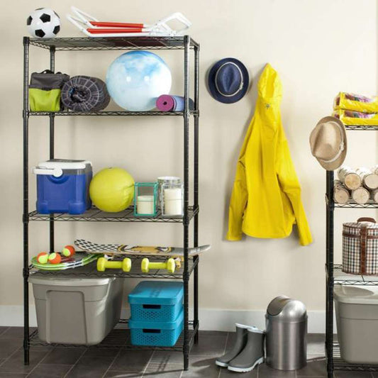 Safavieh - Alpha 5 Tier Shelving - Black - HAC2003A veiw 2