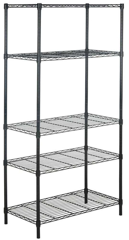 Safavieh - Alpha 5 Tier Shelving - Black - HAC2003A veiw 3