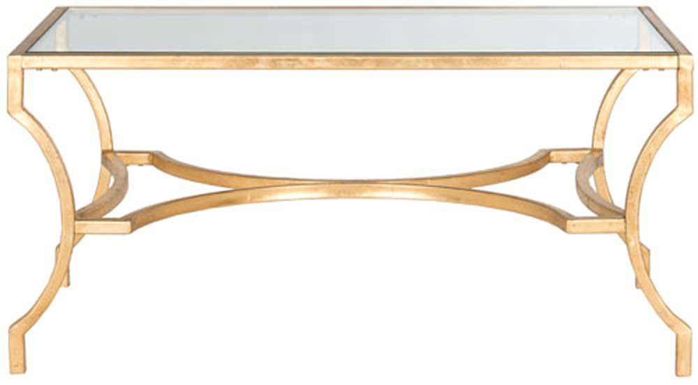 Safavieh - Alphonse Coffee Table - Gold - Clear - FOX2541A veiw 1