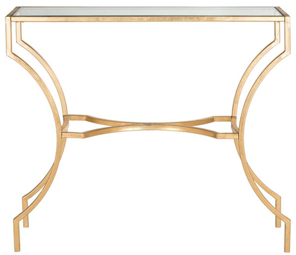 Safavieh - Alphonse Console - Gold - Clear - FOX2540A veiw 1