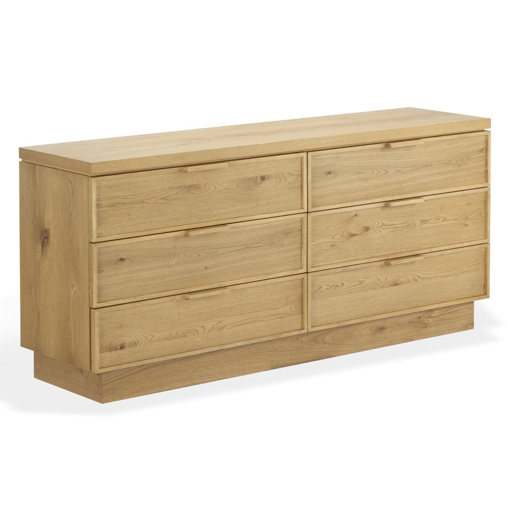 Safavieh - Alysandria Wood Top 6 Drawer Dresser / Brown Oak - SFV2256B view 3