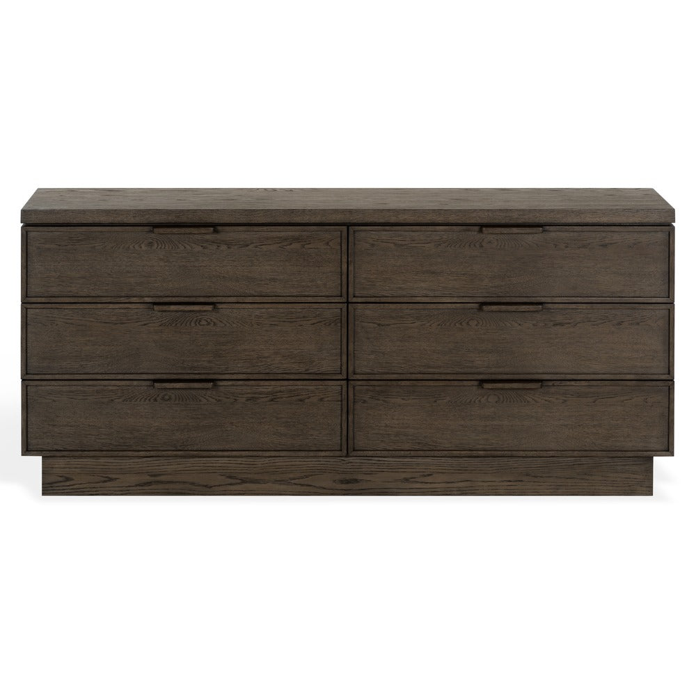 Safavieh - Alysandria Wood Top 6 Drawer Dresser / Dark Brown Oak - SFV2256A view 1