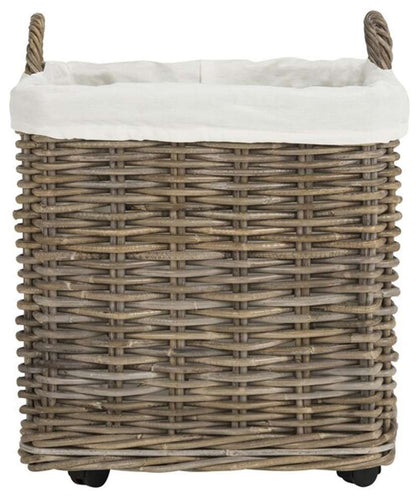 Safavieh - Amari Wheel Basket - Natural - HAC6000A veiw 1