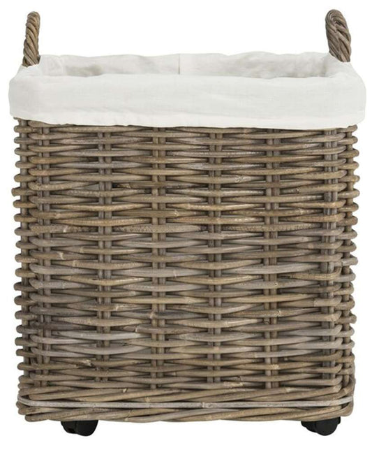 Safavieh - Amari Wheel Basket - Natural - HAC6000A veiw 1