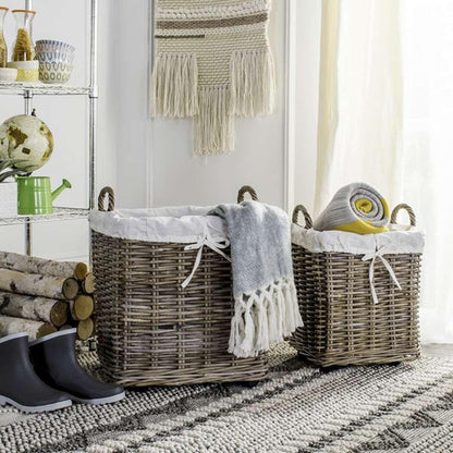 Safavieh - Amari Wheel Basket - Natural - HAC6000A veiw 3
