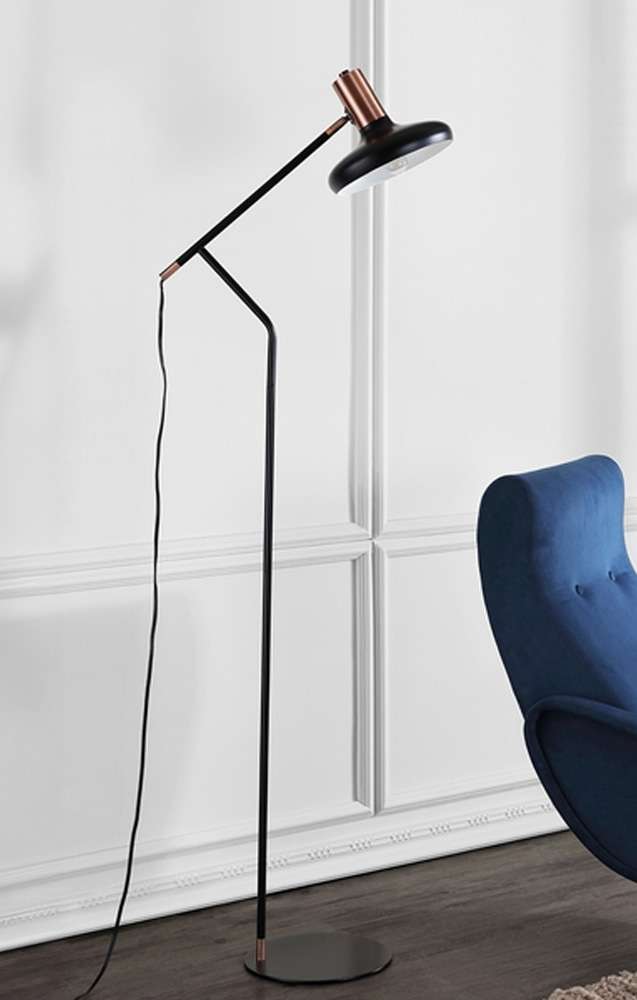 Safavieh - Amia Floor Lamp - Black - Copper - FLL4043A veiw 1