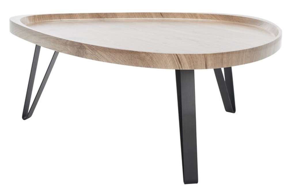 Safavieh - Amira Coffee Table - Oak - Black - COF4214A veiw 3