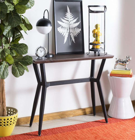 Safavieh - Andrew Console Table - Brown - Black - CNS7002A veiw 2