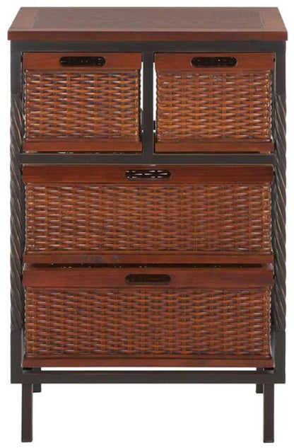 Safavieh - Andrew Strge Unit - Teak - AMH6511A veiw 1