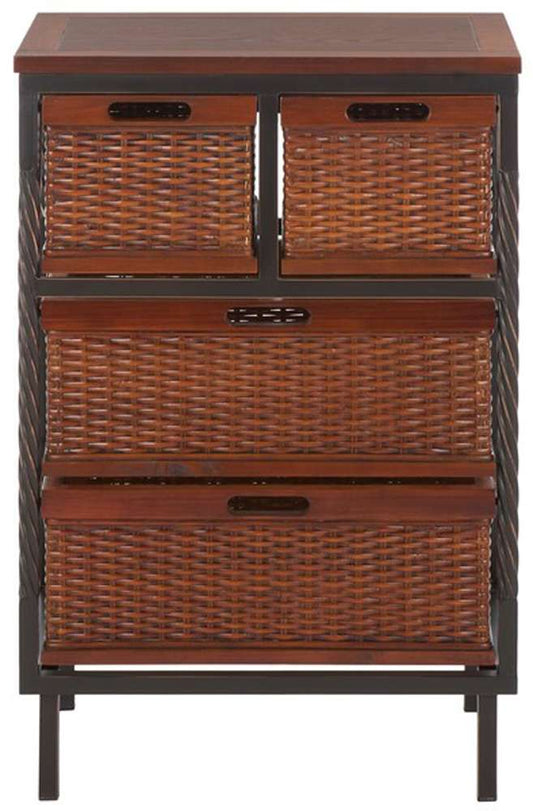 Safavieh - Andrew Strge Unit - Teak - AMH6511A veiw 1