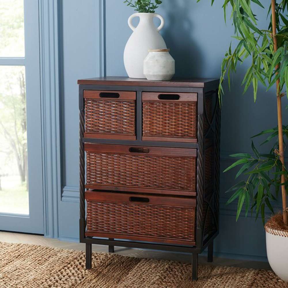 Safavieh - Andrew Strge Unit - Teak - AMH6511A veiw 3