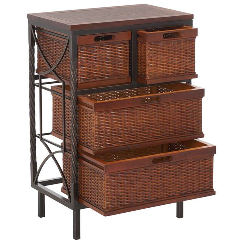 Safavieh - Andrew Strge Unit - Teak - AMH6511A veiw 4
