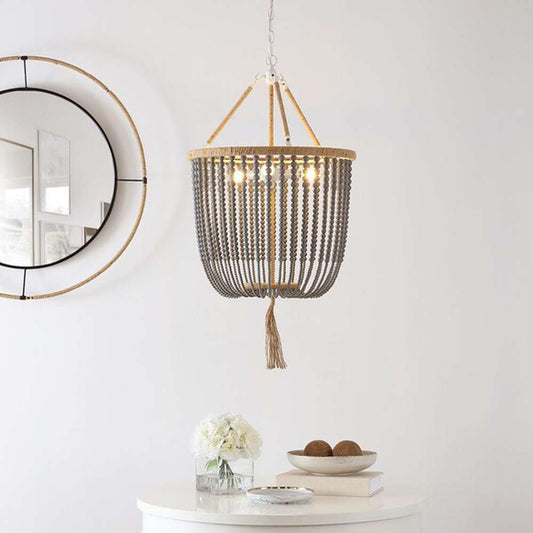 Safavieh - Angie Beads Pendant Lamp - Grey - LIT4476C veiw 2