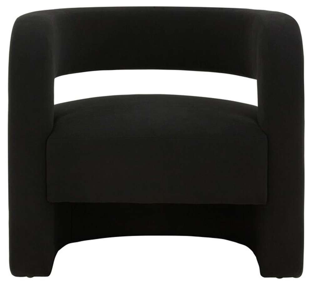 Safavieh - Couture - Anissa Barrel Back Accent Chair - Black - SFV4789C veiw 1