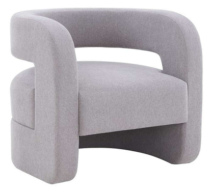 Safavieh - Couture - Anissa Barrel Back Accent Chair - Light Grey - SFV4789B veiw 3