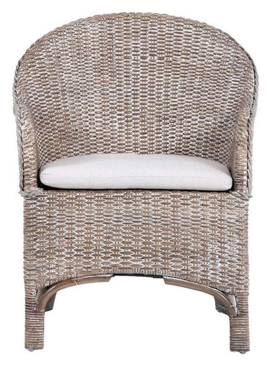 Safavieh - Antonia Accent Chair W/Cushion - White - Grey White Wash - ACH6504A veiw 1