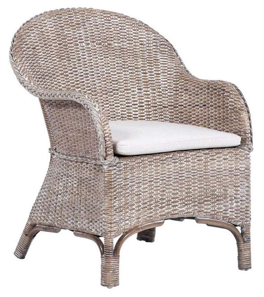 Safavieh - Antonia Accent Chair W/Cushion - White - Grey White Wash - ACH6504A veiw 3