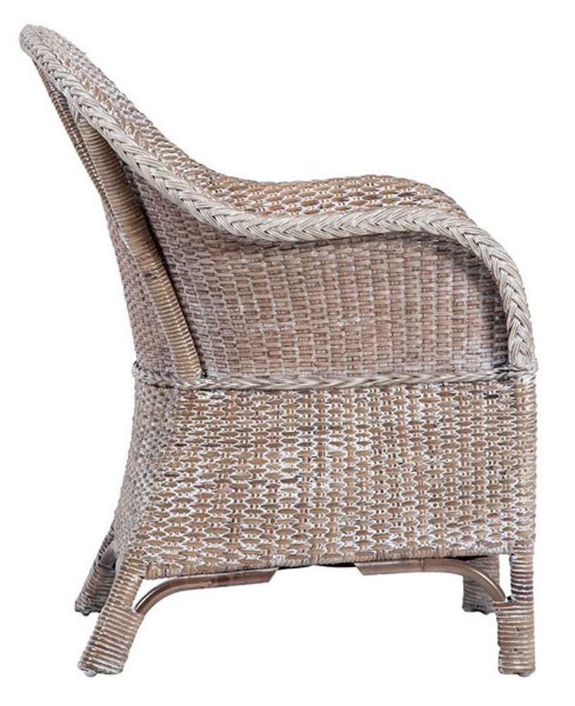 Safavieh - Antonia Accent Chair W/Cushion - White - Grey White Wash - ACH6504A veiw 4