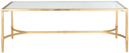 Safavieh - Antwan Coffee Table - Gold - Clear - FOX2547A veiw 1