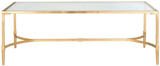 Safavieh - Antwan Coffee Table - Gold - Clear - FOX2547A veiw 1