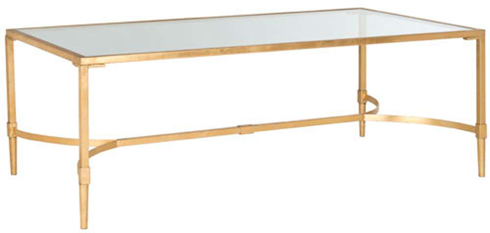 Safavieh - Antwan Coffee Table - Gold - Clear - FOX2547A veiw 3