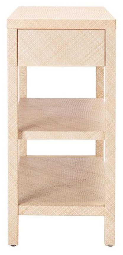 Safavieh - Apis Raffia Console Table - Light Natural - Gold - CNS6603A veiw 3