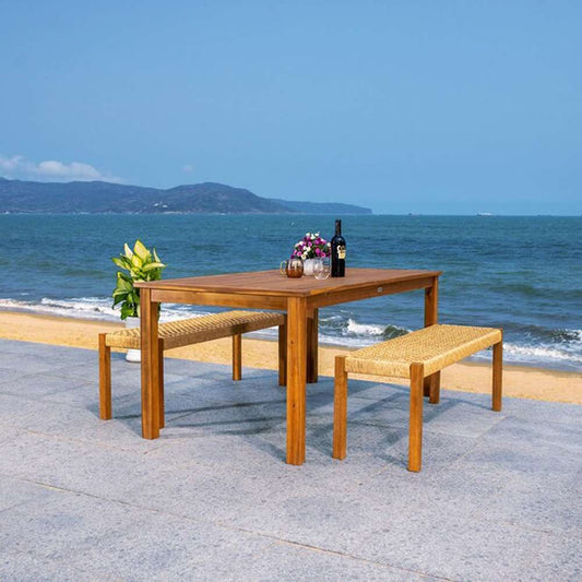 Safavieh - Aquina Dining Set - Natural - Natural - PAT7081A veiw 2