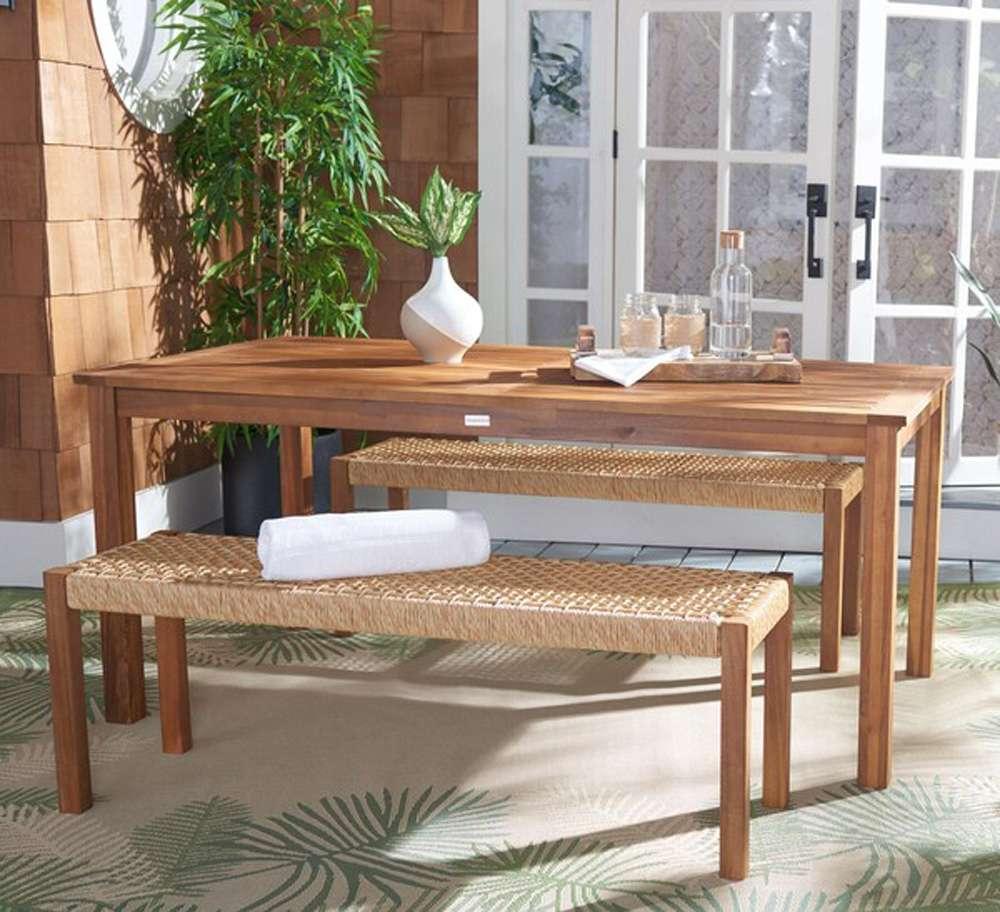 Safavieh - Aquina Dining Set - Natural - Natural - PAT7081A veiw 3