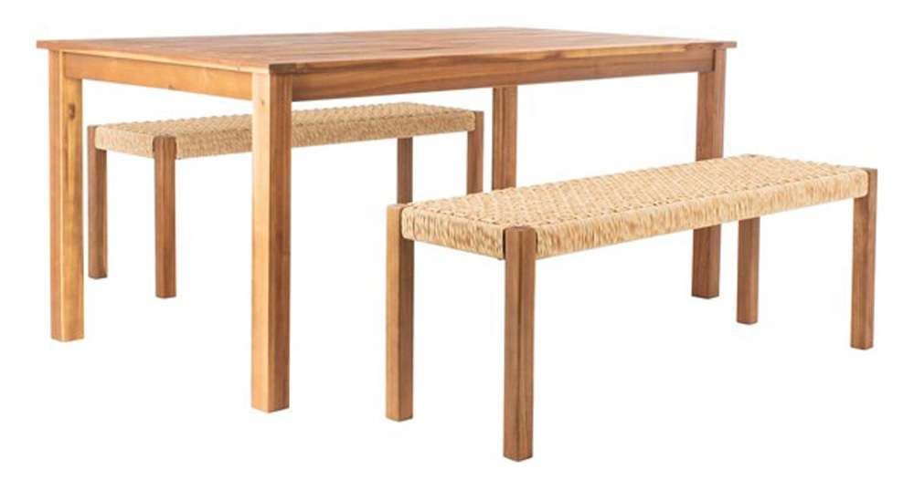 Safavieh - Aquina Dining Set - Natural - Natural - PAT7081A veiw 4