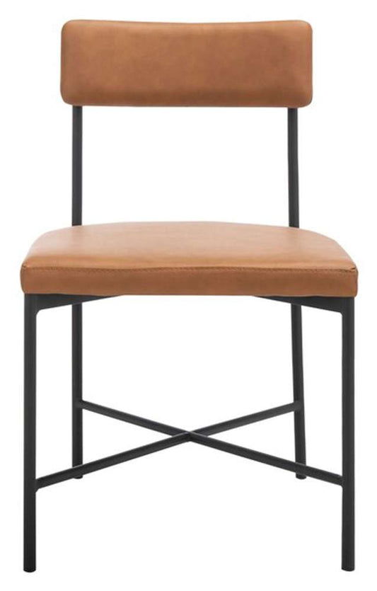 Safavieh - Archer Dining Chair - Cognac - Black  (Set of 2) - DCH3004D-SET2 veiw 1