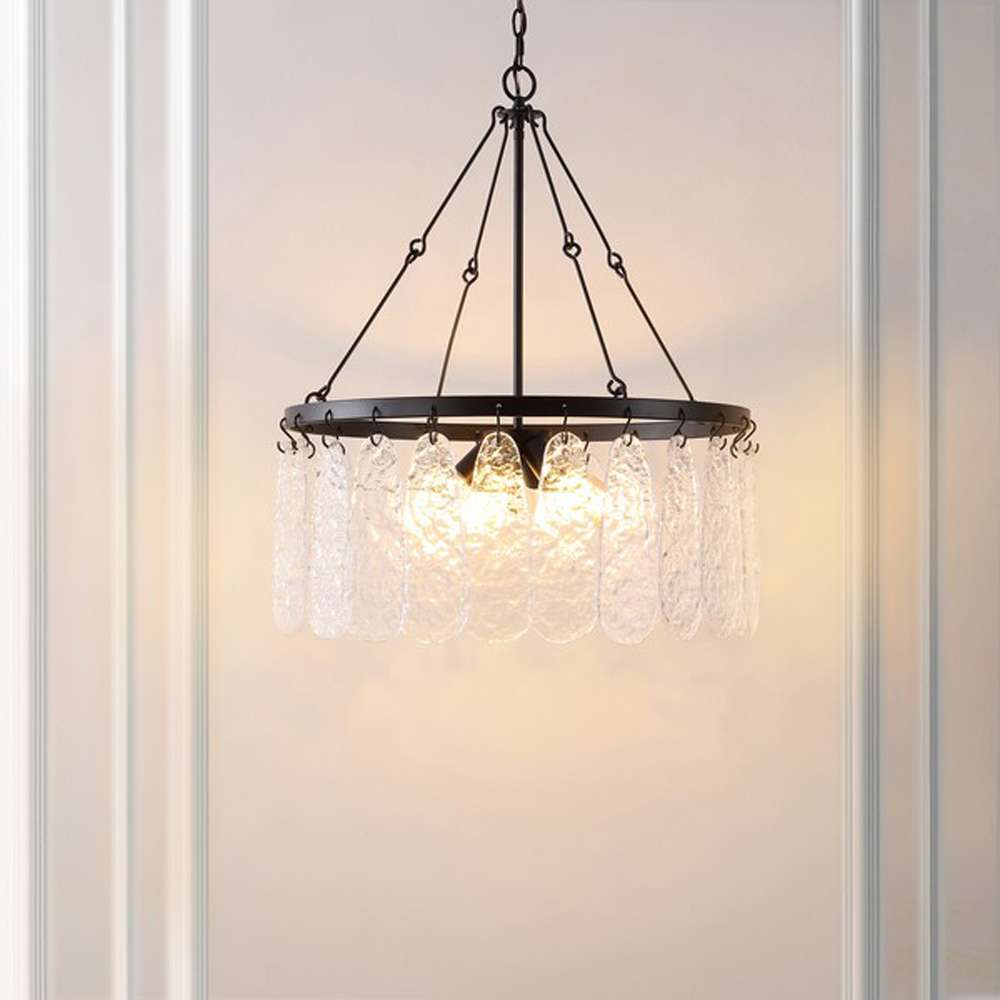 Safavieh - Aremythia 6Lt 25in Chandelier - Black - Clear - CHA4057A veiw 2