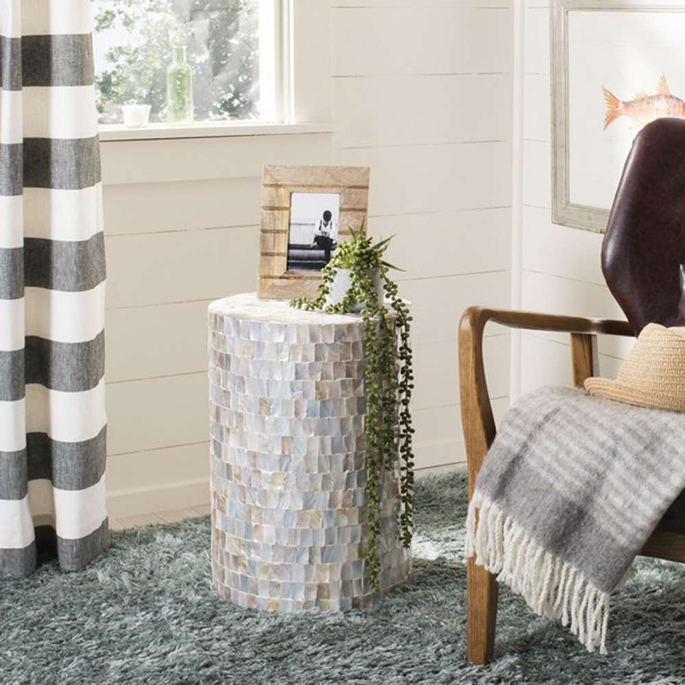 Safavieh - Ariel Sq Mosaic Round Stool - Multi - Blue - TRB1004A veiw 2