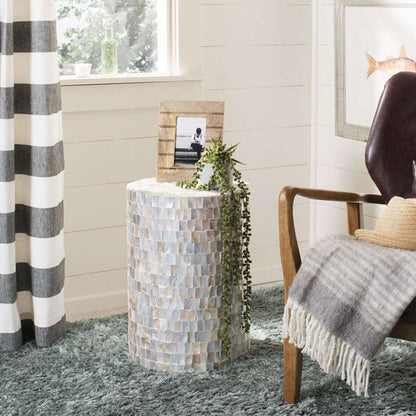 Safavieh - Ariel Sq Mosaic Round Stool - Multi - Blue - TRB1004A veiw 2