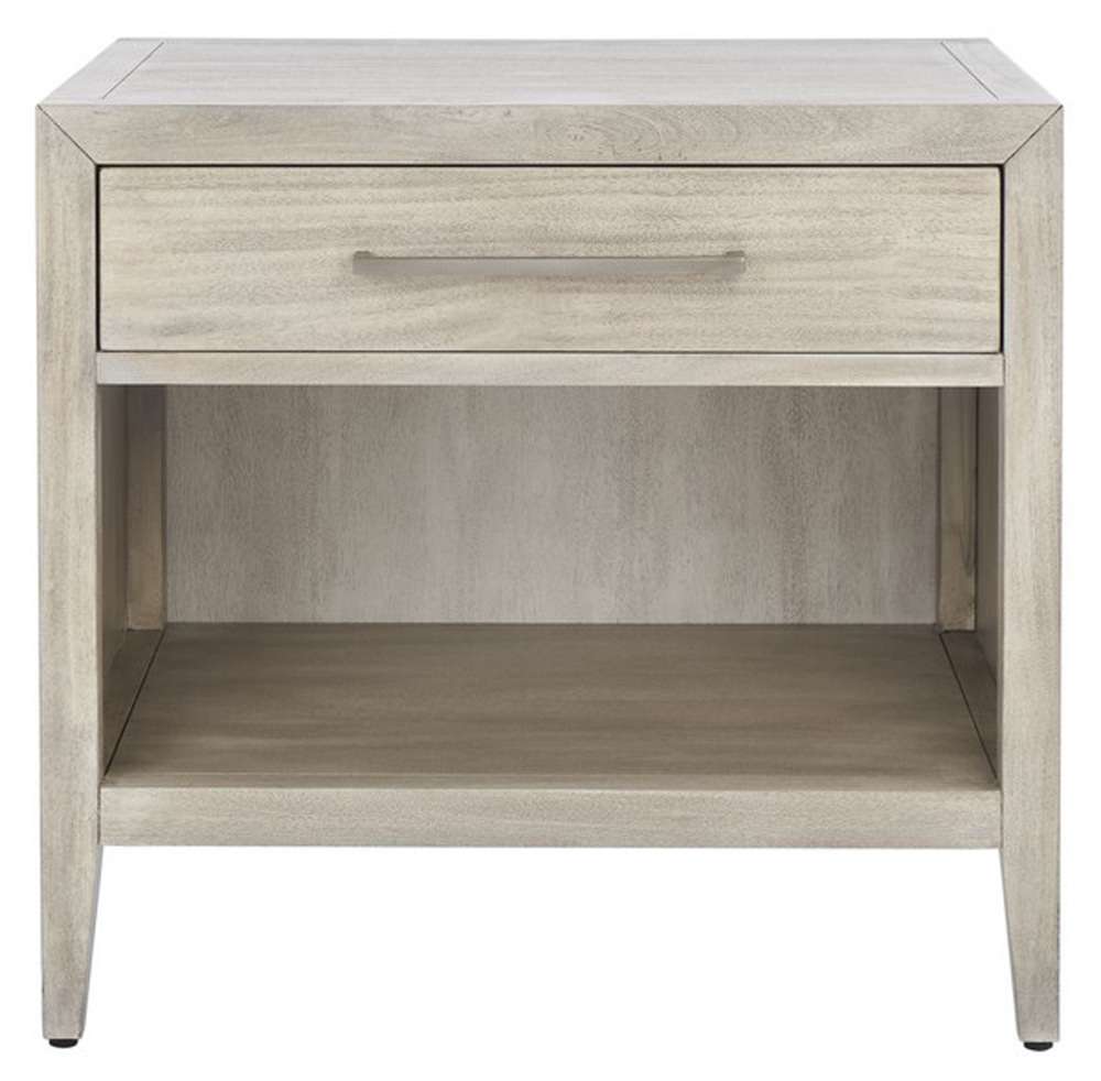 Safavieh - Couture - Ariella 1 Drawer Wd Nightstand - Light Grey - SFV7702C veiw 1