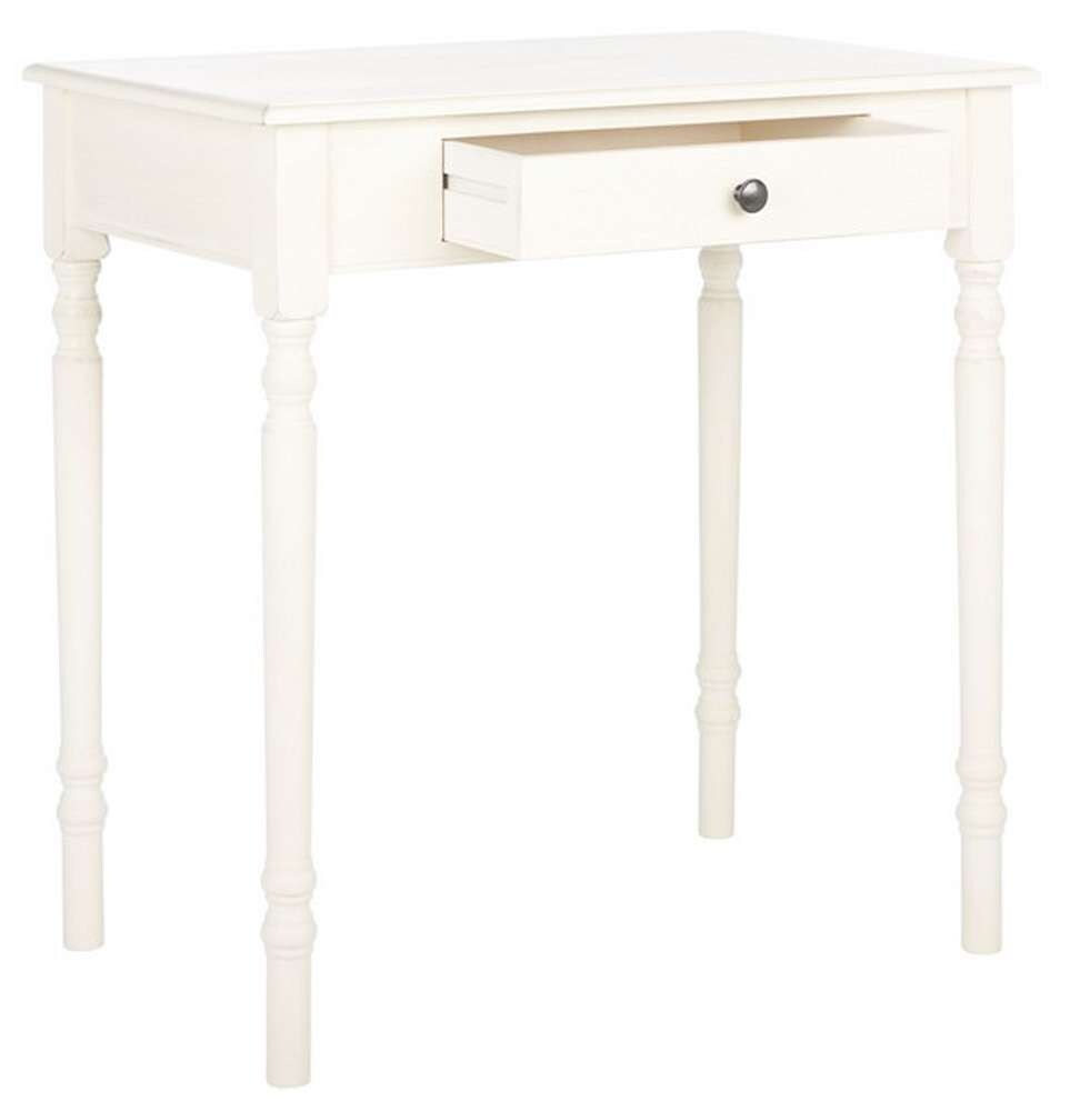 Safavieh - Arina 1 Drawer Desk - Distrssed White - DSK5710A view 4