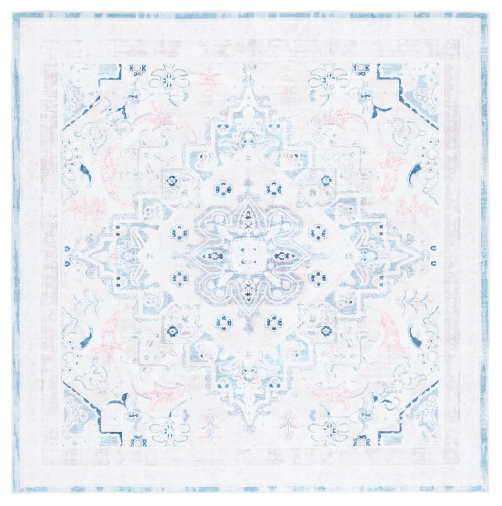 Safavieh - Arizona 324A Ivory Aqua - 8" X 8" - ARZ324A-8SQ view 1