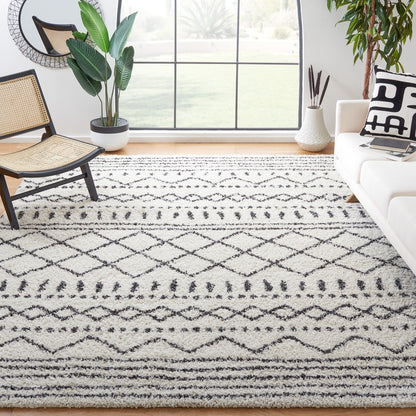 Safavieh - Arizona Shag 741Z Ivory Black - 7" X 10" - ASG741Z-710 view 2