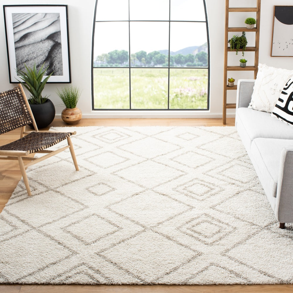 Safavieh - Arizona Shag 744A Ivory Beige - 6" X 8" - ASG744A-68 view 2