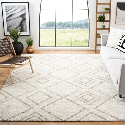 Safavieh - Arizona Shag 744A Ivory Beige - 6" X 8" - ASG744A-68 view 2