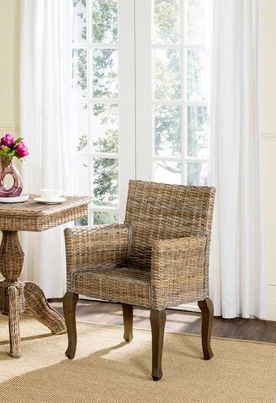 Safavieh - Armando Dining Chair - Natural  (Set of 2) - SEA8019A-SET2 veiw 1