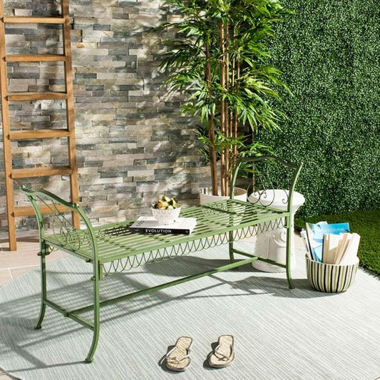 Safavieh - Arona Bench - Antique Green - PAT5015A veiw 2