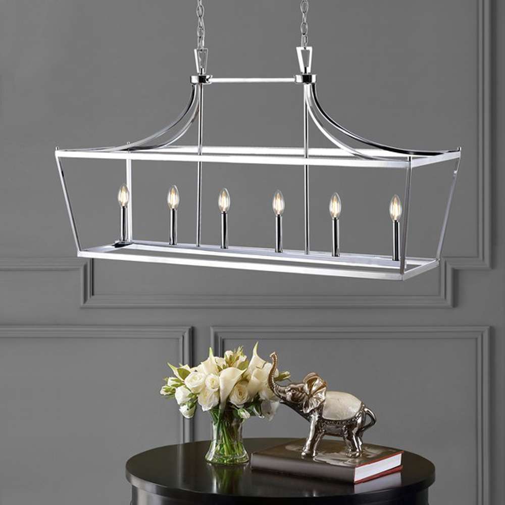 Safavieh - Aroris 6Lt 49 Inch Pendant - Chrome - PND4093B veiw 1