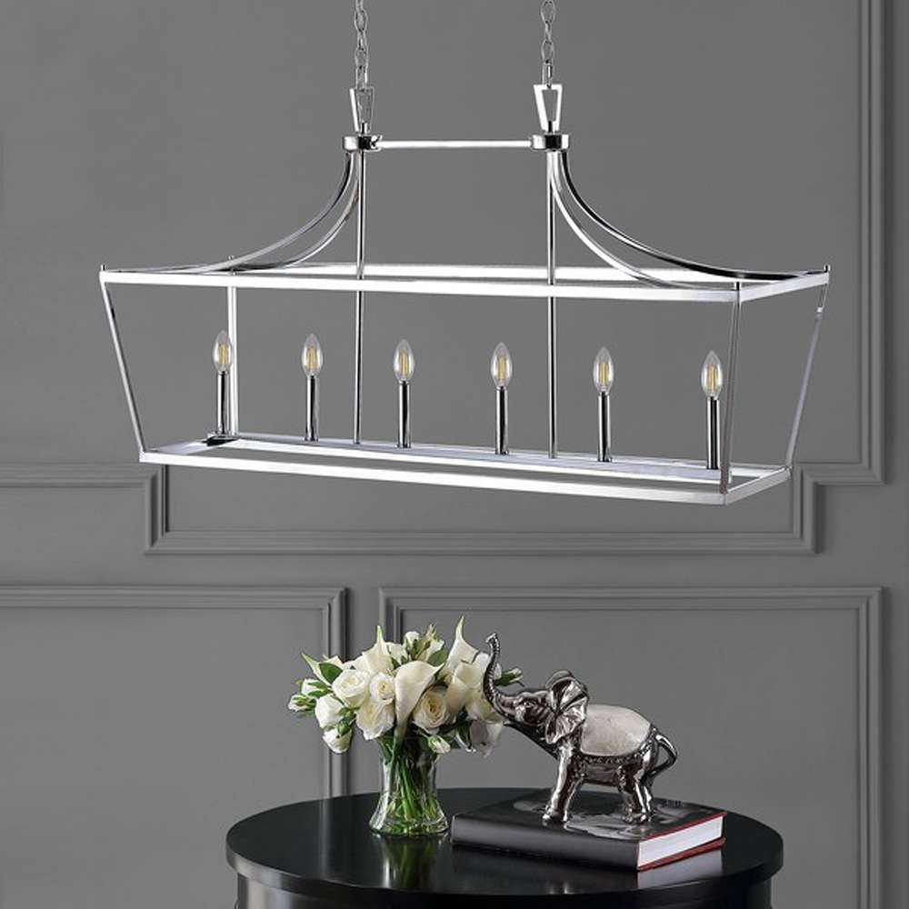 Safavieh - Aroris 6Lt 49 Inch Pendant - Chrome - PND4093B veiw 2