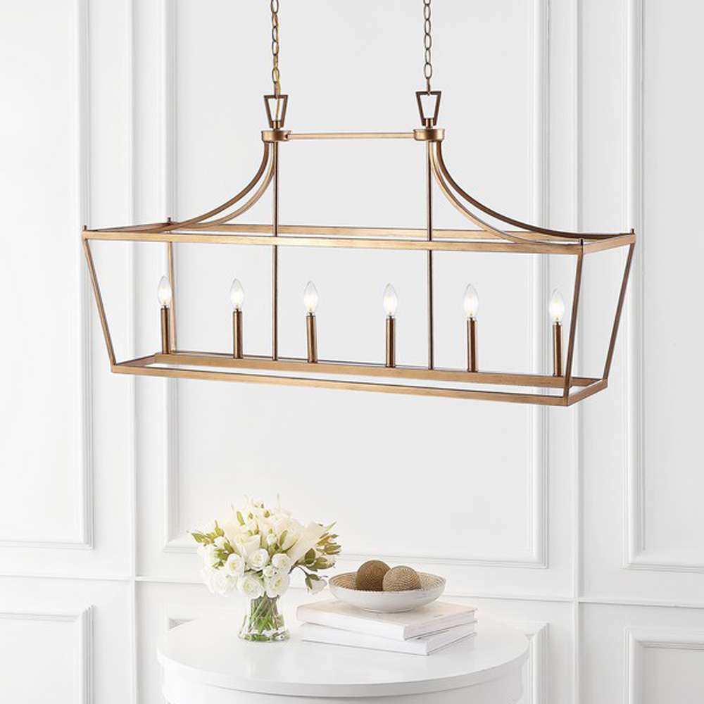 Safavieh - Aroris 6Lt 49 Inch Pendant - Gold - PND4093C veiw 1