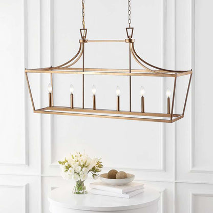 Safavieh - Aroris 6Lt 49 Inch Pendant - Gold - PND4093C veiw 1