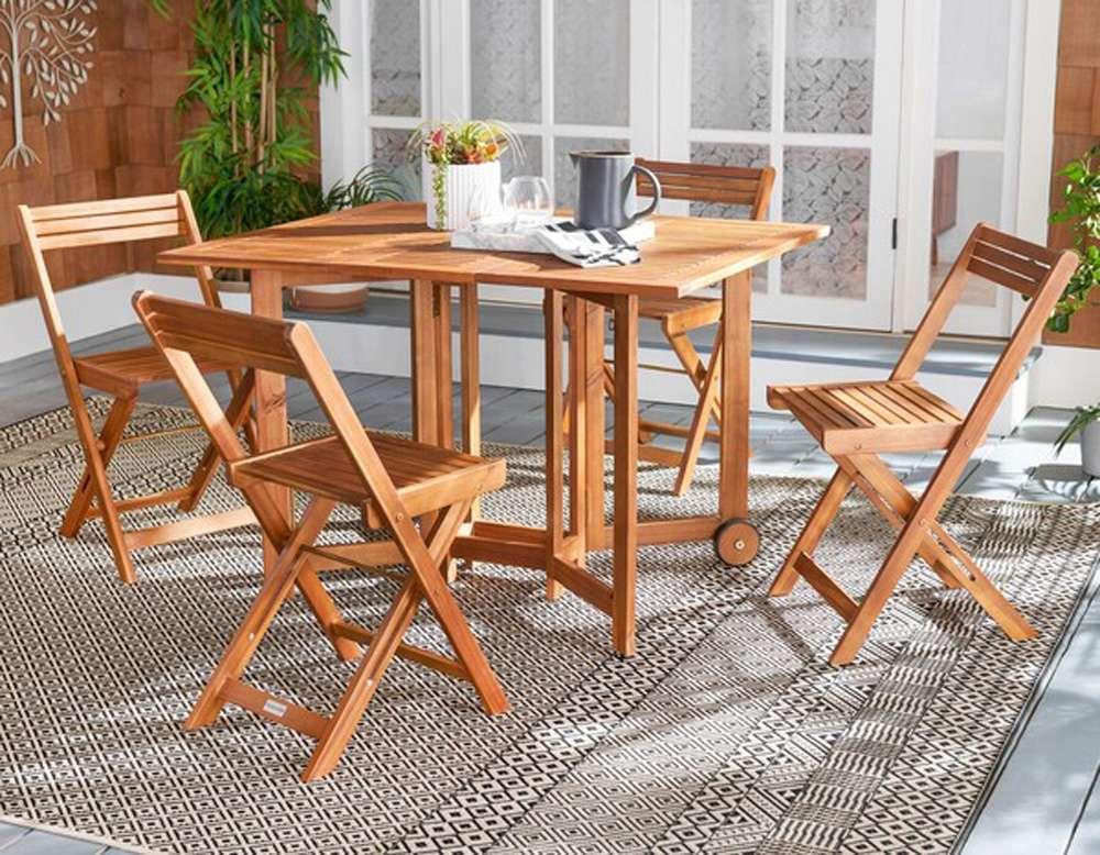 Safavieh - Arvin Table/Chair Set - Natural - PAT7001A veiw 2