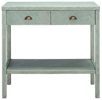 Safavieh - Asa 2 Drw 1 Shlf Console Table - Turquoise - Antique Gold - CNS6602A veiw 1